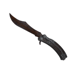 StatTrak™ ★ Butterfly Knife | Rust Coat (Battle-Scarred)