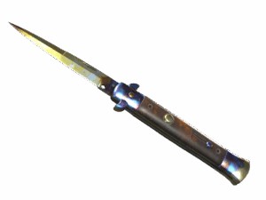 ★ Stiletto Knife | Case Hardened (Well-Worn)